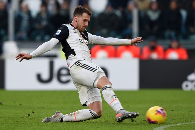 TURIN, ITALY - JANUARY 06: Aaron Ramsey of Juventus during the Serie A match between Juventus and Cagliari Calcio at Allianz Stadium on January 6, 2020 in Turin, Italy. (Photo by Chris Ricco/Getty Images)