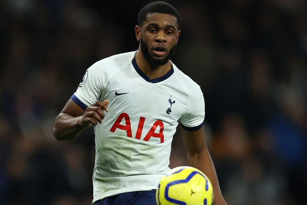 LONDON, ENGLAND - JANUARY 11: Japhet Tanganga of Tottenham in action during the Premier League match between Tottenham Hotspur and Liverpool FC at Tottenham Hotspur Stadium on January 11, 2020 in London, United Kingdom. (Photo by Richard Heathcote/Getty Images)