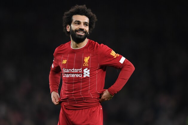 LONDON, ENGLAND - JANUARY 11:  Mohamed Salah of Liverpool reacts during the Premier League match between Tottenham Hotspur and Liverpool FC at Tottenham Hotspur Stadium on January 11, 2020 in London, United Kingdom. (Photo by Shaun Botterill/Getty Images)