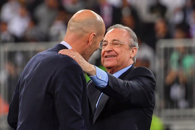 Florentino Perez Says Real Madrid's Zinedine Zidane Is a 'Blessing from  Heaven'