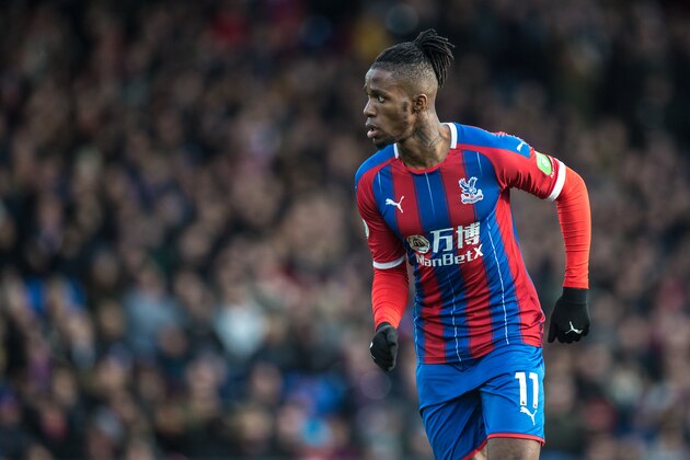 LONDON, ENGLAND - JANUARY 11: Wilfried Zaha of Crystal Palace during the Premier League match between Crystal Palace and Arsenal FC at Selhurst Park on January 11, 2020 in London, United Kingdom. (Photo by Sebastian Frej/MB Media/Getty Images) LONDON, ENGLAND - JANUARY 11: Wilfried Zaha of Crystal Palace during the Premier League match between Crystal Palace and Arsenal FC at Selhurst Park on January 11, 2020 in London, United Kingdom. (Photo by Sebastian Frej/MB Media/Getty Images)
