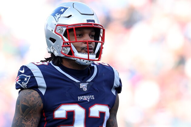 FOXBOROUGH, MASSACHUSETTS - DECEMBER 29: Patrick Chung #23 of the New England Patriots looks on during the game against the Miami Dolphins at Gillette Stadium on December 29, 2019 in Foxborough, Massachusetts. (Photo by Maddie Meyer/Getty Images)