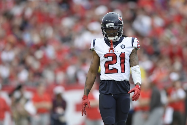 Houston Texans cornerback Bradley Roby (21) during the second half of an NFL football game against the Tampa Bay Buccaneers Saturday, Dec. 21, 2019, in Tampa, Fla. (AP Photo/Jason Behnken)