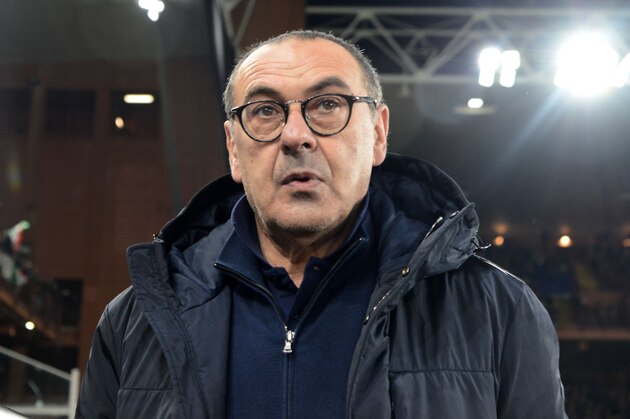 GENOA, ITALY - DECEMBER 18: Maurizio Sarri head coach of Juventus during the Serie A match between UC Sampdoria and Juventus at Stadio Luigi Ferraris on December 18, 2019 in Genoa, Italy. (Photo by Paolo Rattini/Getty Images)