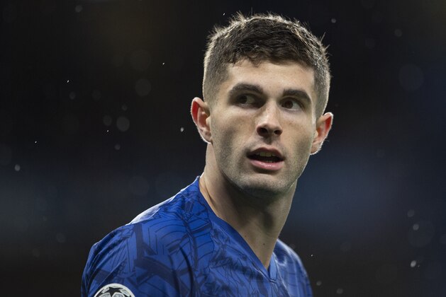LONDON, ENGLAND - DECEMBER 10: Christian Pulisic of Chelsea during the UEFA Champions League group H match between Chelsea FC and Lille OSC at Stamford Bridge on December 10, 2019 in London, United Kingdom. (Photo by Visionhaus)