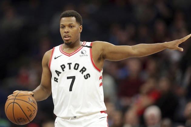 Toronto Raptors guard Kyle Lowry plays against the Minnesota Timberwolves during an NBA basketball game Saturday, Jan. 18, 2020, in Minneapolis. (AP Photo/Andy Clayton-King)
