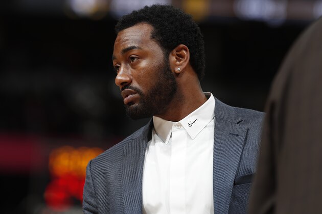 Washington Wizards guard John Wall (2) in the second half of an NBA basketball game Tuesday, Nov. 26, 2019, in Denver. The Nuggets won 117-104. (AP Photo/David Zalubowski)