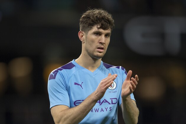 MANCHESTER, ENGLAND - JANUARY 04: John Stones of Manchester City during the FA Cup Third Round match between Manchester City and Port Vale at Etihad Stadium on January 4, 2020 in Manchester, England. (Photo by Visionhaus)
