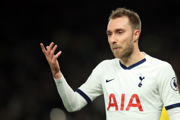 LONDON, ENGLAND - JANUARY 22: Christian Eriksen of Tottenham Hotspur during the Premier League match between Tottenham Hotspur and Norwich City at Tottenham Hotspur Stadium on January 22, 2020 in London, United Kingdom. (Photo by Marc Atkins/Getty Images)