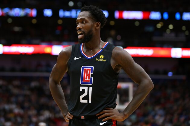 NEW ORLEANS, LOUISIANA - JANUARY 18: Patrick Beverley #21 of the LA Clippers reacts against the New Orleans Pelicans during a game at the Smoothie King Center on January 18, 2020 in New Orleans, Louisiana. NOTE TO USER: User expressly acknowledges and agrees that, by downloading and or using this Photograph, user is consenting to the terms and conditions of the Getty Images License Agreement. (Photo by Jonathan Bachman/Getty Images)
