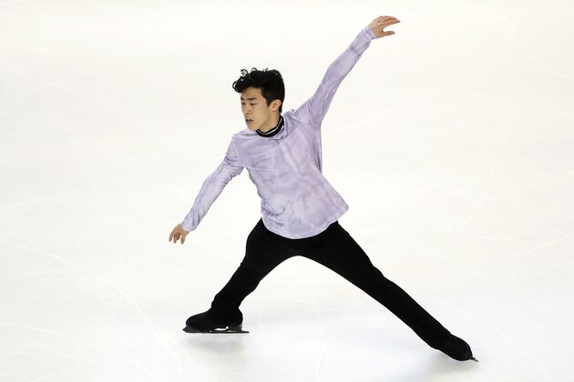GREENSBORO, NORTH CAROLINA - JANUARY 25: Nathan Chen skates in the Men's Short Program during the 2020 U.S. Figure Skating Championships at Greensboro Coliseum on January 25, 2020 in Greensboro, North Carolina. (Photo by Matthew Stockman/Getty Images)