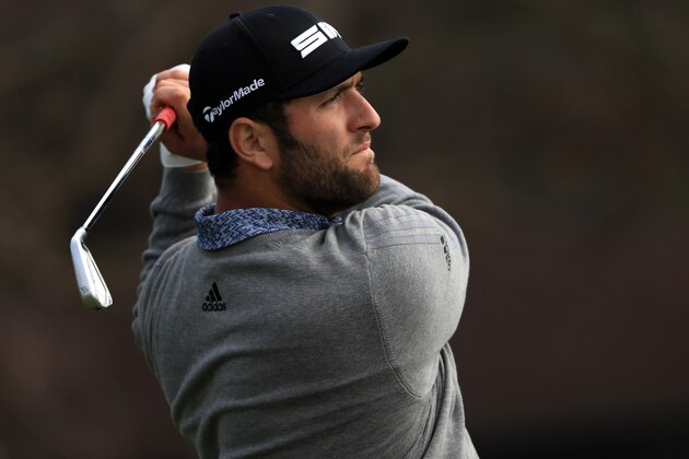 SAN DIEGO, CALIFORNIA - JANUARY 25: Jon Rahm of Spain plays his shot from the 11th tee during the third round of the Farmers Insurance Open at Torrey Pines South on January 25, 2020 in San Diego, California. (Photo by Sean M. Haffey/Getty Images)