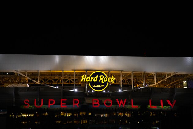 MIAMI, FLORIDA - JANUARY 27: A general view of Hard Rock Stadium prior to Super Bowl LIV on January 27, 2020 in Miami, United States. (Photo by Mark Brown/Getty Images)