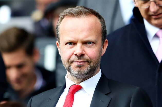 HUDDERSFIELD, ENGLAND - MAY 05: Executive Vice-Chairman of Manchester United Ed Woodward looks on during the Premier League match between Huddersfield Town and Manchester United at John Smith's Stadium on May 05, 2019 in Huddersfield, United Kingdom. (Photo by Chris Brunskill/Fantasista/Getty Images)