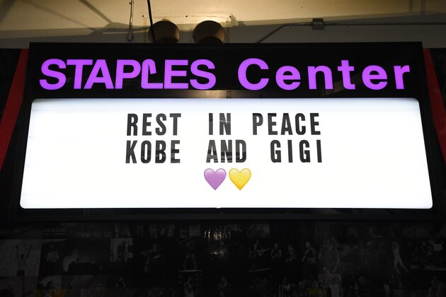 LOS ANGELES, CA - JANUARY 30: The LA Clippers honor Kobe Bryant and his daughter, Gianna Bryant prior to a game between the Sacramento Kings and the LA Clippers on January 30, 2020 at STAPLES Center in Los Angeles, California. NOTE TO USER: User expressly acknowledges and agrees that, by downloading and/or using this Photograph, user is consenting to the terms and conditions of the Getty Images License Agreement. Mandatory Copyright Notice: Copyright 2020 NBAE (Photo by Andrew D. Bernstein/NBAE via Getty Images)