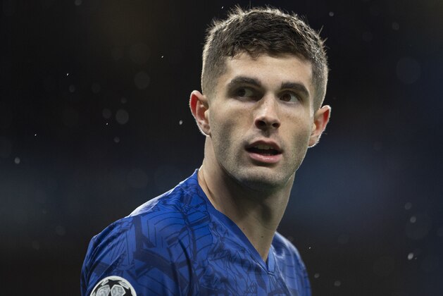 LONDON, ENGLAND - DECEMBER 10: Christian Pulisic of Chelsea during the UEFA Champions League group H match between Chelsea FC and Lille OSC at Stamford Bridge on December 10, 2019 in London, United Kingdom. (Photo by Visionhaus)