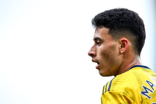 BURNLEY, ENGLAND - FEBRUARY 02: Gabriel Martinelli of Arsenal during the Premier League match between Burnley FC and Arsenal FC at Turf Moor on February 2, 2020 in Burnley, United Kingdom. (Photo by Robbie Jay Barratt - AMA/Getty Images) BURNLEY, ENGLAND - FEBRUARY 02: Gabriel Martinelli of Arsenal during the Premier League match between Burnley FC and Arsenal FC at Turf Moor on February 2, 2020 in Burnley, United Kingdom. (Photo by Robbie Jay Barratt - AMA/Getty Images)