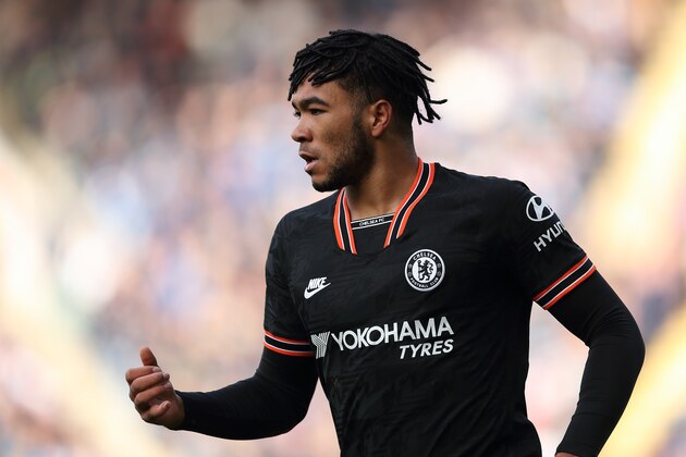 LEICESTER, ENGLAND - FEBRUARY 01: Reece James of Chelsea during the Premier League match between Leicester City and Chelsea FC at The King Power Stadium on February 1, 2020 in Leicester, United Kingdom. (Photo by James Williamson - AMA/Getty Images)