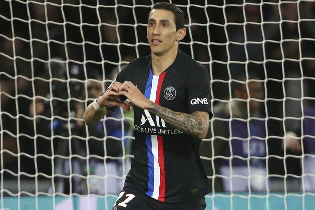 PARIS, FRANCE - FEBRUARY 1: Angel Di Maria of PSG celebrates his goal during the Ligue 1 match between Paris Saint-Germain (PSG) and Montpellier Herault SC (MHSC) at Parc des Princes stadium on February 1, 2020 in Paris, France. (Photo by Jean Catuffe/Getty Images) PARIS, FRANCE - FEBRUARY 1: Angel Di Maria of PSG celebrates his goal during the Ligue 1 match between Paris Saint-Germain (PSG) and Montpellier Herault SC (MHSC) at Parc des Princes stadium on February 1, 2020 in Paris, France. (Photo by Jean Catuffe/Getty Images)