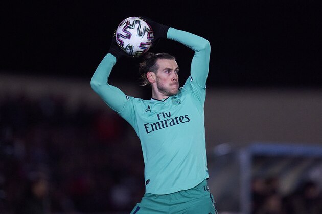 SALAMANCA, SPAIN - JANUARY 22: Gareth Bale of Real Madrid CF in action during the Copa del Rey round of 32 match between Unionistas CF and Real Madrid CF at stadium of Las Pistas on January 22, 2020 in Salamanca, Spain. (Photo by Quality Sport Images/Getty Images)