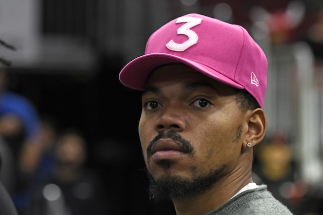 Chance the Rapper watches warmups before an NBA basketball game between the Chicago Bulls and the San Antonio Spurs Monday, Nov. 26, 2018, in Chicago. (AP Photo/David Banks) Chance the Rapper watches warmups before an NBA basketball game between the Chicago Bulls and the San Antonio Spurs Monday, Nov. 26, 2018, in Chicago. (AP Photo/David Banks)