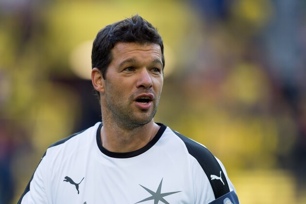 DORTMUND, GERMANY - SEPTEMBER 07: Michael Ballack of Roman and Friends looks on during the Roman Weidenfeller Farewell Match between BVB Allstars and Roman and Friends at Signal Iduna Park on September 7, 2018 in Dortmund, Germany. (Photo by TF-Images/Getty Images) DORTMUND, GERMANY - SEPTEMBER 07: Michael Ballack of Roman and Friends looks on during the Roman Weidenfeller Farewell Match between BVB Allstars and Roman and Friends at Signal Iduna Park on September 7, 2018 in Dortmund, Germany. (Photo by TF-Images/Getty Images)