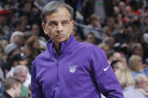 SACRAMENTO, CA - DECEMBER 23: Co-owner Vivek Ranadive of the Sacramento Kings looks on during the game against the Houston Rockets on December 23, 2019 at Golden 1 Center in Sacramento, California. NOTE TO USER: User expressly acknowledges and agrees that, by downloading and or using this photograph, User is consenting to the terms and conditions of the Getty Images Agreement. Mandatory Copyright Notice: Copyright 2019 NBAE (Photo by Rocky Widner/NBAE via Getty Images)