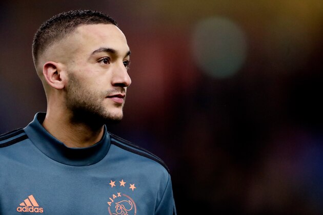 ARNHEM, NETHERLANDS - FEBRUARY 12: Hakim Ziyech of Ajax during the Dutch KNVB Beker match between Vitesse v Ajax at the GelreDome on February 12, 2020 in Arnhem Netherlands (Photo by Rico Brouwer/Soccrates/Getty Images) ARNHEM, NETHERLANDS - FEBRUARY 12: Hakim Ziyech of Ajax during the Dutch KNVB Beker match between Vitesse v Ajax at the GelreDome on February 12, 2020 in Arnhem Netherlands (Photo by Rico Brouwer/Soccrates/Getty Images)