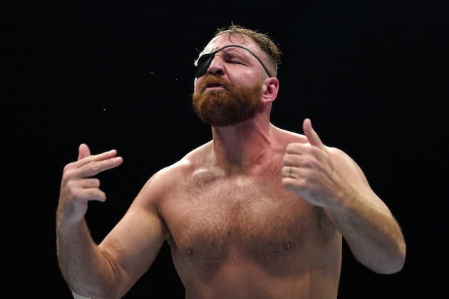 SAPPORO, JAPAN - FEBRUARY 01: Jon Moxley reacts during the New Japan Pro-Wrestling 'The New Beginning in Sapporo' at Hokkai Kitayell on February 01, 2020 in Sapporo, Hokkaido, Japan. (Photo by Etsuo Hara/Getty Images) SAPPORO, JAPAN - FEBRUARY 01: Jon Moxley reacts during the New Japan Pro-Wrestling 'The New Beginning in Sapporo' at Hokkai Kitayell on February 01, 2020 in Sapporo, Hokkaido, Japan. (Photo by Etsuo Hara/Getty Images)