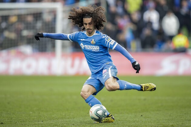GETAFTE, SPAIN - FEBRUARY 8: Cucurella of Getafe CF during the La Liga Santander  match between Getafe v Valencia at the Coliseum Alfonso Perez on February 8, 2020 in Getafte Spain (Photo by David S. Bustamante/Soccrates/Getty Images)
