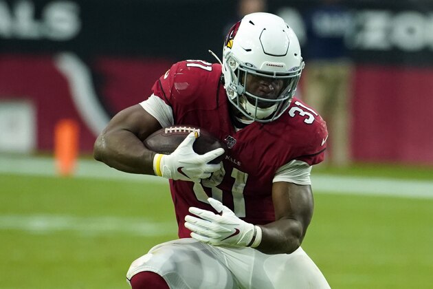 Arizona Cardinals running back David Johnson (31) during the first half of an NFL football game against the Detroit Lions, Sunday, Sept. 8, 2019, in Glendale, Ariz. (AP Photo/Rick Scuteri) Arizona Cardinals running back David Johnson (31) during the first half of an NFL football game against the Detroit Lions, Sunday, Sept. 8, 2019, in Glendale, Ariz. (AP Photo/Rick Scuteri)