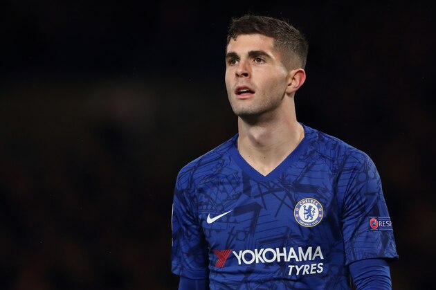 LONDON, ENGLAND - DECEMBER 10: Christian Pulisic of Chelsea during the UEFA Champions League group H match between Chelsea FC and Lille OSC at Stamford Bridge on December 10, 2019 in London, United Kingdom. (Photo by James Williamson - AMA/Getty Images)