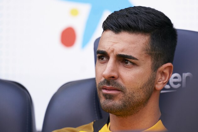 BARCELONA, SPAIN - FEBRUARY 15: Angel Luis Rodriguez of Getafe CF looks on prior to the La Liga match between FC Barcelona and Getafe CF at Camp Nou on February 15, 2020 in Barcelona, Spain. (Photo by Mateo Villalba/Quality Sport Images/Getty Images)