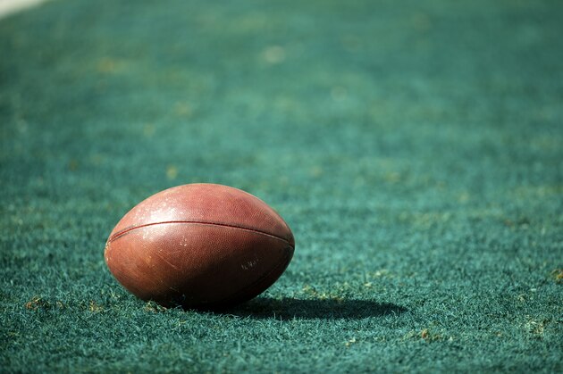 PHILADELPHIA, PA - OCTOBER 21:  Detail view of American football on field during the game at Lincoln Financial Field on October 21, 2018 in Philadelphia, Pennsylvania. Carolina defeats Philadelphia 21-17.  (Photo by Brett Carlsen/Getty Images) *** Local Caption ***