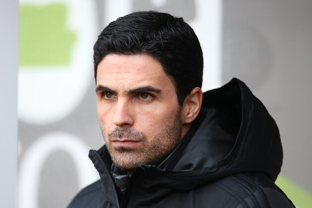 BURNLEY, ENGLAND - FEBRUARY 02:  Mikel Arteta the manager of Arsenal during the Premier League match between Burnley FC and Arsenal FC at Turf Moor on February 02, 2020 in Burnley, United Kingdom. (Photo by James Gill - Danehouse/Getty Images)