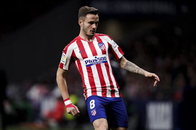 MADRID, SPAIN - FEBRUARY 8: Saul Niguez of Atletico Madrid during the La Liga Santander match between Atletico Madrid v Granada at the Estadio Wanda Metropolitano on February 8, 2020 in Madrid Spain (Photo by David S. Bustamante/Soccrates/Getty Images) MADRID, SPAIN - FEBRUARY 8: Saul Niguez of Atletico Madrid during the La Liga Santander match between Atletico Madrid v Granada at the Estadio Wanda Metropolitano on February 8, 2020 in Madrid Spain (Photo by David S. Bustamante/Soccrates/Getty Images)