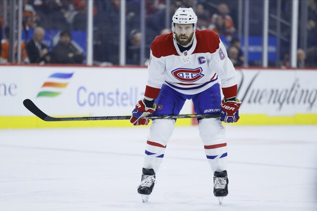 Montreal Canadiens' Shea Weber plays during an NHL hockey game against the Philadelphia Flyers, Thursday, Jan. 16, 2020, in Philadelphia. (AP Photo/Matt Slocum) Montreal Canadiens' Shea Weber plays during an NHL hockey game against the Philadelphia Flyers, Thursday, Jan. 16, 2020, in Philadelphia. (AP Photo/Matt Slocum)