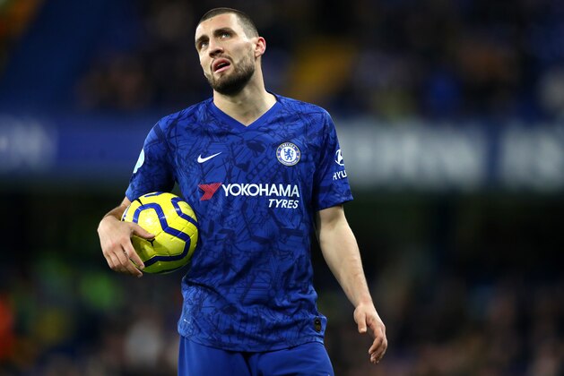 LONDON, ENGLAND - FEBRUARY 17: Mateo Kovacic of Chelsea FC reacts  during the Premier League match between Chelsea FC and Manchester United at Stamford Bridge on February 17, 2020 in London, United Kingdom. (Photo by Chloe Knott - Danehouse/Getty Images)