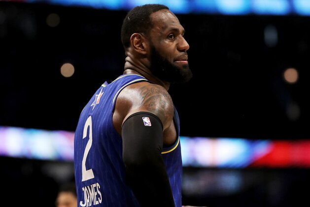 CHICAGO, ILLINOIS - FEBRUARY 16: LeBron James #2 of Team LeBron looks on in the fourth quarter against Team Giannis during the 69th NBA All-Star Game at the United Center on February 16, 2020 in Chicago, Illinois. NOTE TO USER: User expressly acknowledges and agrees that, by downloading and or using this photograph, User is consenting to the terms and conditions of the Getty Images License Agreement. (Photo by Jonathan Daniel/Getty Images)