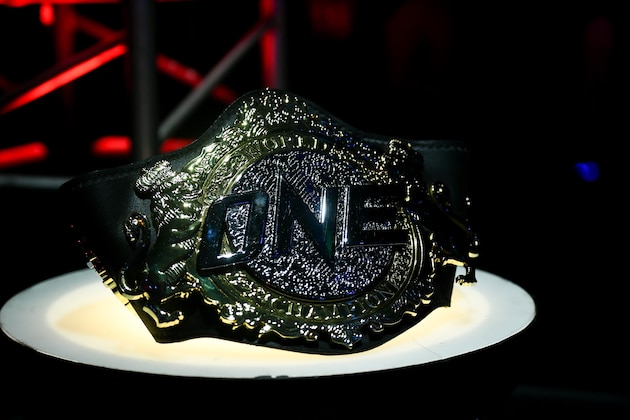 JAKARTA, INDONESIA - MAY 03: ONE Super Series Flyweight Muay Thai World Title belt is displayed at Istora Senayan on May 03, 2019 in Jakarta, Indonesia. (Photo by Robertus Pudyanto/Getty Images) JAKARTA, INDONESIA - MAY 03: ONE Super Series Flyweight Muay Thai World Title belt is displayed at Istora Senayan on May 03, 2019 in Jakarta, Indonesia. (Photo by Robertus Pudyanto/Getty Images)