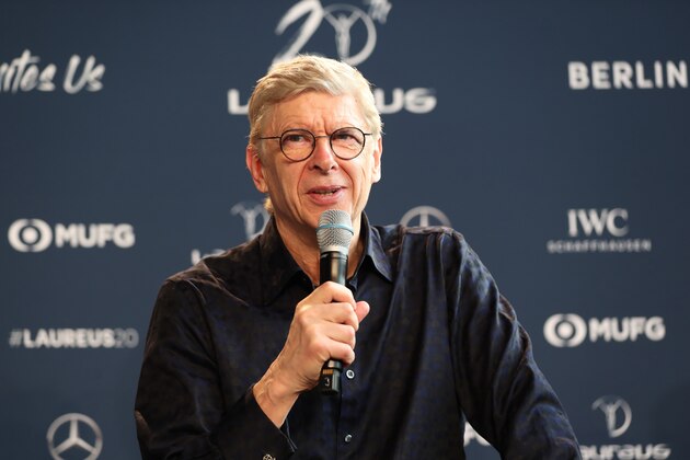BERLIN, GERMANY - FEBRUARY 17:  Arsene Wenger during an interview at the Mercedes Benz Building prior to the Laureus World Sports Awards on February 17, 2020 in Berlin, Germany. (Photo by Boris Streubel/Getty Images for Laureus)