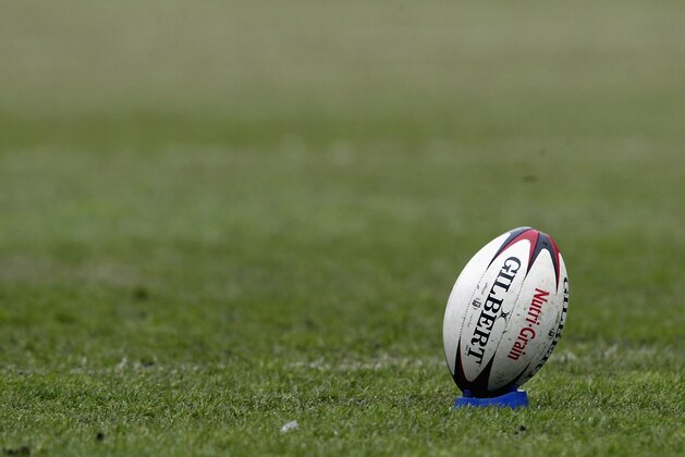 WIGAN - APRIL 14:  Generic view of a Rugby League ball during the Kelloggs Nutri-Grain Challenge Cup Semi-Final match between Leeds Rhinos and St Helens at the JJB Stadium, Wigan in England on April 14, 2002. (Photo by Alex Livesey/Getty Images)