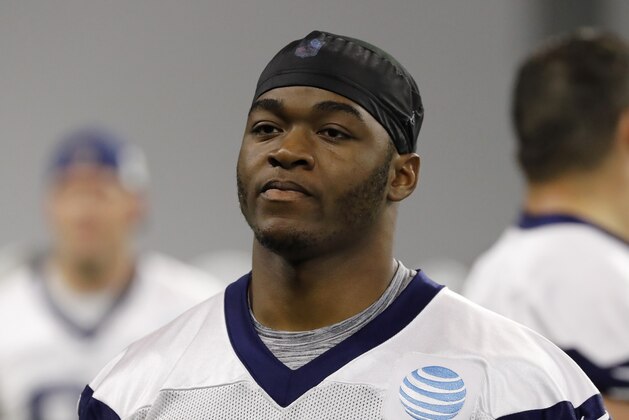 Dallas Cowboys wide receiver Amari Cooper (19) walks off the field after participating in drills at the team's NFL football training facility in Frisco, Texas, Thursday, June 13, 2019. (AP Photo/Tony Gutierrez