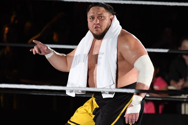 TOKYO,JAPAN - JUNE 29: Samoa Joe enters the ring during the WWE Live Tokyo at Ryogoku Kokugikan on June 29, 2019 in Tokyo, Japan. (Photo by Etsuo Hara/Getty Images)