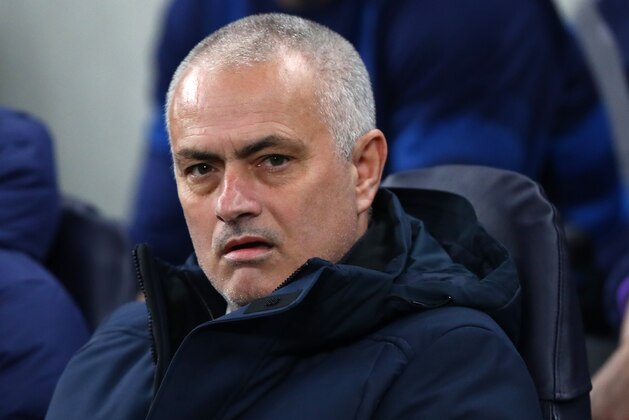 LONDON, ENGLAND - FEBRUARY 19: Tottenham Manager José Mourinho during the UEFA Champions League round of 16 first leg match between Tottenham Hotspur and RB Leipzig at Tottenham Hotspur Stadium on February 19, 2020 in London, United Kingdom. (Photo by Chloe Knott - Danehouse/Getty Images) LONDON, ENGLAND - FEBRUARY 19: Tottenham Manager José Mourinho during the UEFA Champions League round of 16 first leg match between Tottenham Hotspur and RB Leipzig at Tottenham Hotspur Stadium on February 19, 2020 in London, United Kingdom. (Photo by Chloe Knott - Danehouse/Getty Images)