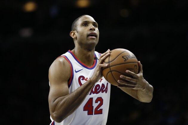 Philadelphia 76ers' Al Horford plays during an NBA basketball game against the Brooklyn Nets, Thursday, Feb. 20, 2020, in Philadelphia. (AP Photo/Matt Slocum) Philadelphia 76ers' Al Horford plays during an NBA basketball game against the Brooklyn Nets, Thursday, Feb. 20, 2020, in Philadelphia. (AP Photo/Matt Slocum)