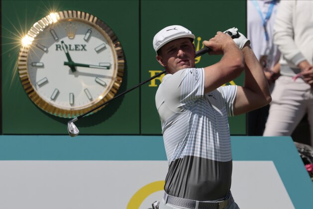 Bryson DeChambeau of the United States follows his tee off at the tenth hole during the second round for the WGC-Mexico Championship golf tournament, at the Chapultepec Golf Club in Mexico City, Friday, Feb. 21, 2020. (AP Photo/Fernando Llano) Bryson DeChambeau of the United States follows his tee off at the tenth hole during the second round for the WGC-Mexico Championship golf tournament, at the Chapultepec Golf Club in Mexico City, Friday, Feb. 21, 2020. (AP Photo/Fernando Llano)