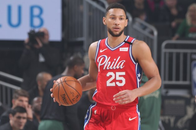 MILWAUKEE, WI - FEBRUARY 22: Ben Simmons #25 of the Philadelphia 76ers handles the ball against the Milwaukee Bucks on February 22, 2020 at the Fiserv Forum in Milwaukee, Wisconsin. NOTE TO USER: User expressly acknowledges and agrees that, by downloading and or using this photograph, user is consenting to the terms and conditions of the Getty Images License Agreement. Mandatory Copyright Notice: Copyright 2020 NBAE (Photo by Gary Dineen/NBAE via Getty Images) MILWAUKEE, WI - FEBRUARY 22: Ben Simmons #25 of the Philadelphia 76ers handles the ball against the Milwaukee Bucks on February 22, 2020 at the Fiserv Forum in Milwaukee, Wisconsin. NOTE TO USER: User expressly acknowledges and agrees that, by downloading and or using this photograph, user is consenting to the terms and conditions of the Getty Images License Agreement. Mandatory Copyright Notice: Copyright 2020 NBAE (Photo by Gary Dineen/NBAE via Getty Images)