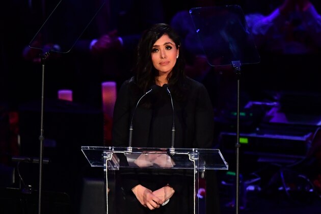 Kobe Bryant's wife Vanessa Bryant speaks during the