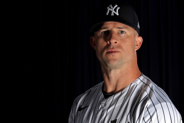 TAMPA, FLORIDA - FEBRUARY 20:  Brett Gardner #11 of the New York Yankees poses for a portrait during photo day on February 20, 2020 in Tampa, Florida. (Photo by Mike Ehrmann/Getty Images)